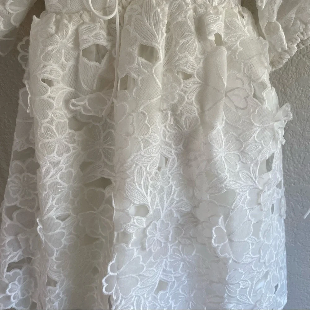 For Love and Lemons | White Leighton Mini Dress - Picture 9 of 12